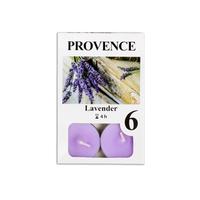 Čajová sviečka PROVENCE 6ks levanduľa