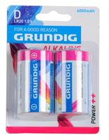 BATERIE LR20 GRUNDIG ALKALINE 6000 mAh, 2KS