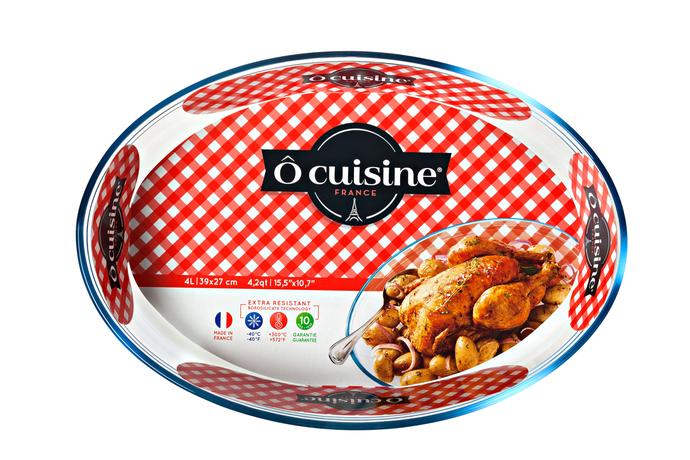 Sklenený pekáč Ocuisine 39 x 27 cm / 4 l, bor...