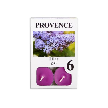 Čajová sviečka PROVENCE 6ks orgován