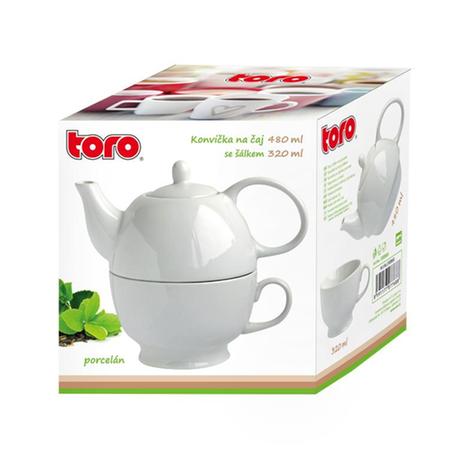 Porcelánová kanvička so šálkou TORO 480ml